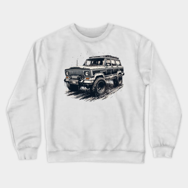 Jeep Wagoneer Crewneck Sweatshirt by Vehicles-Art